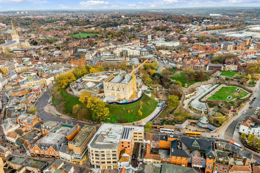 Mesmerizing view of the cityscape of Norwich, England