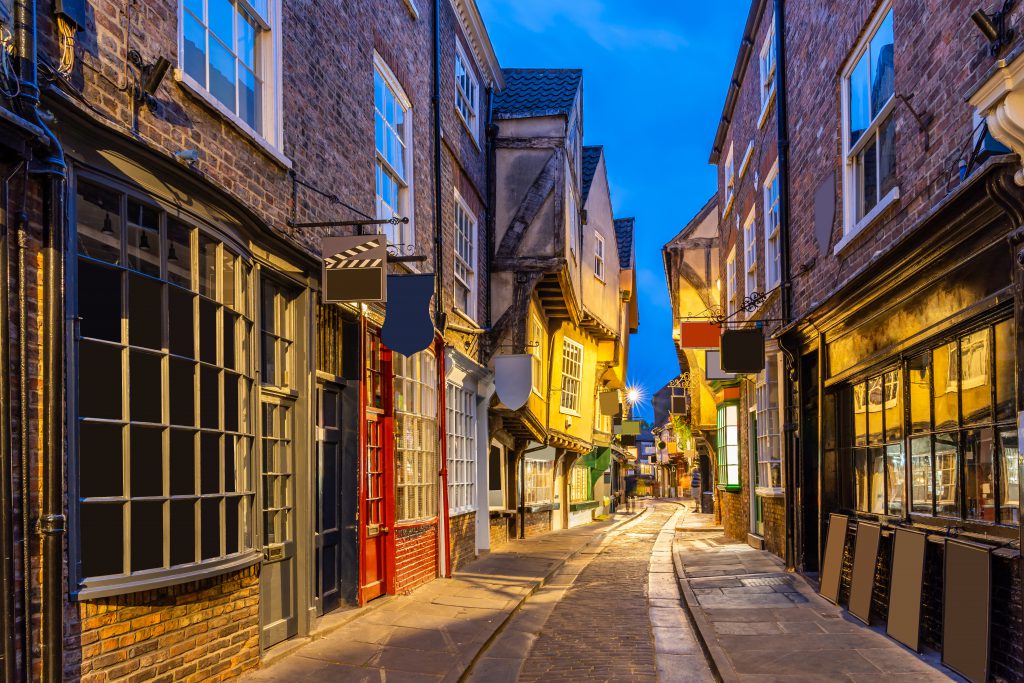 York shambles sunset